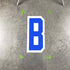 Outline Letter Stencils 18 inch | Outline Letter Stencils Letter B on Concrete